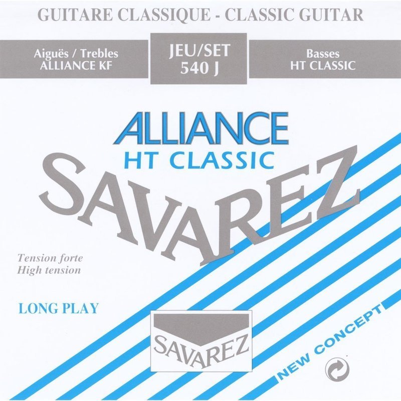 Savarez 540J - Classical Guitar Strings - Alliance HT Classic - High Tension Nylon Classical Guitar Strings