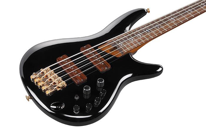 Ibanez SR3505BK SR Prestige 5-String Electric Bass - Black - Hardshell Case Included