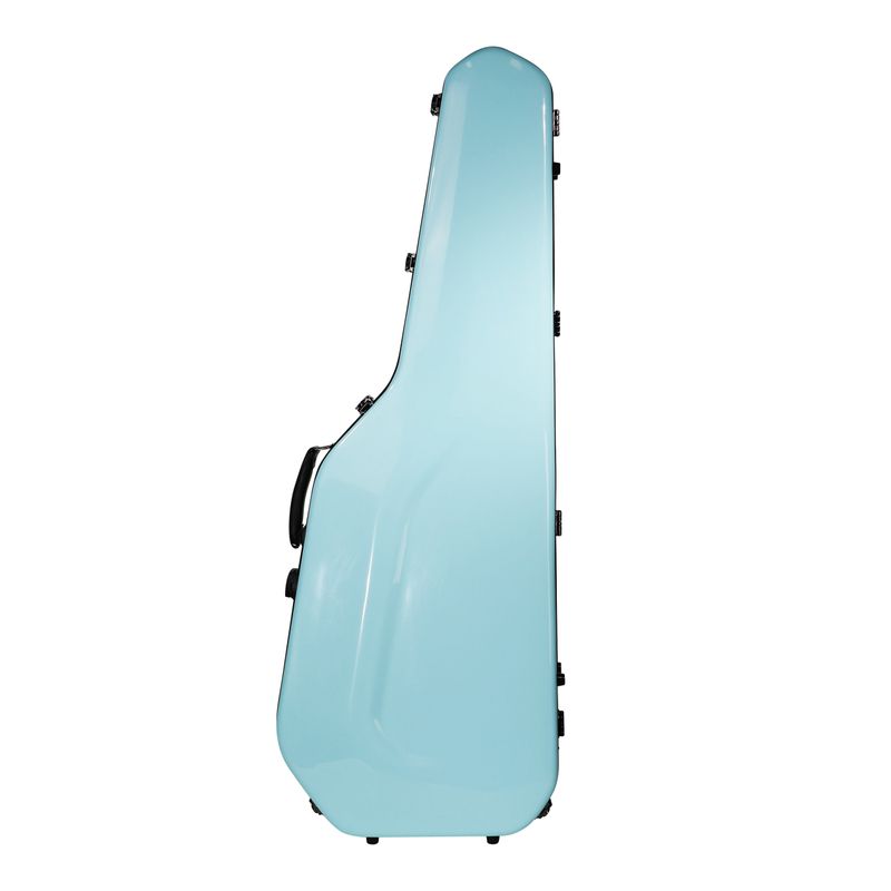 Crossrock Fiberglass Case for Telecaster and Stratocaster Style in Electric Guitars - Light Blue (CRF2021GSTLB) Crossrock Fiberglass Case for Telecaster and Stratocaster Style in Electric Guitars - Light Blue (CRF2021GSTLB)