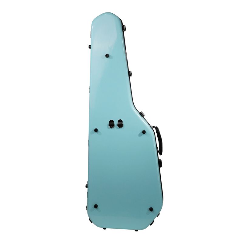 Crossrock Fiberglass Case for Telecaster and Stratocaster Style in Electric Guitars - Light Blue (CRF2021GSTLB)