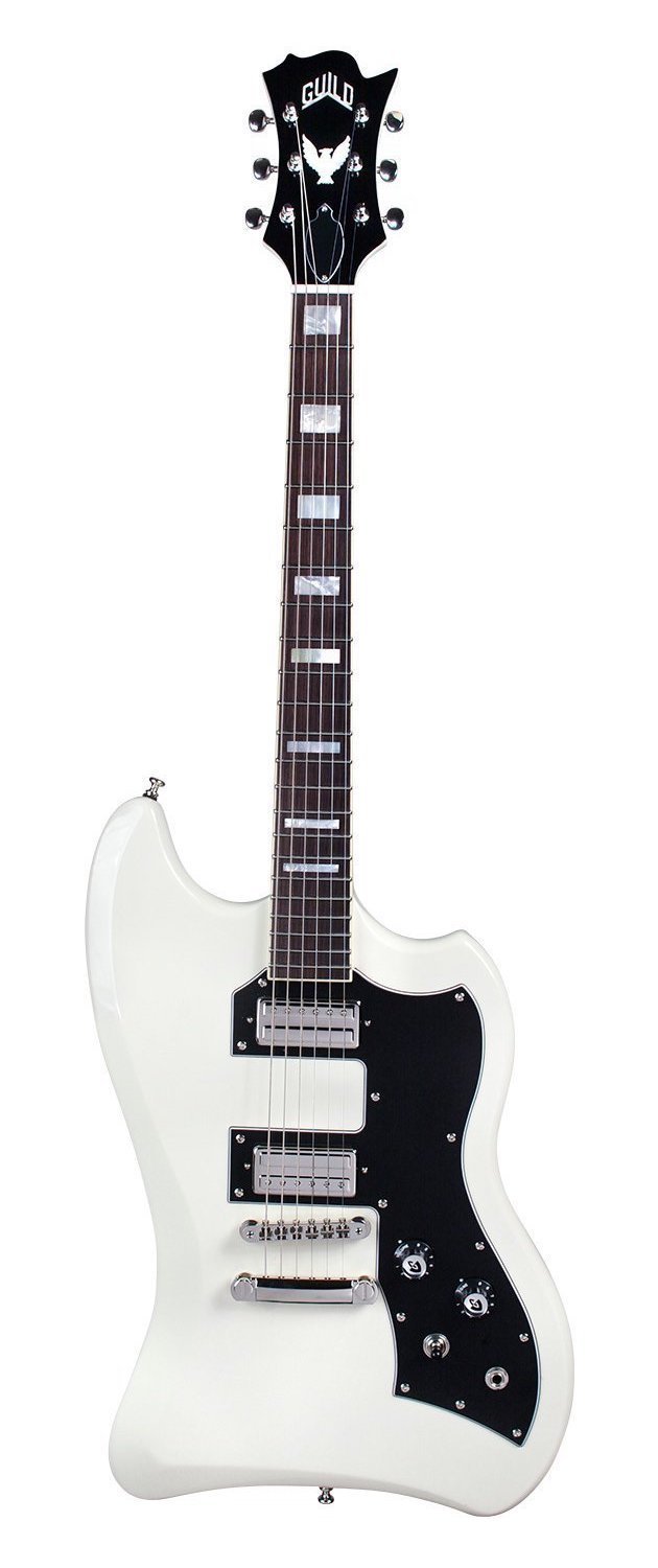 Guild S-200 T-Bird Electric Guitar - Vintage White - Solid Mahogany Body