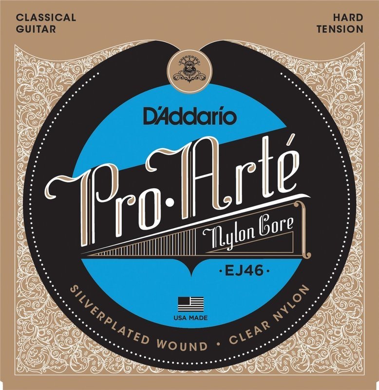 D'Addario EJ46 Pro-Arte Nylon Classical Guitar Strings, Hard Tension D'Addario EJ46 Pro-Arte Nylon Classical Guitar Strings, Hard Tension