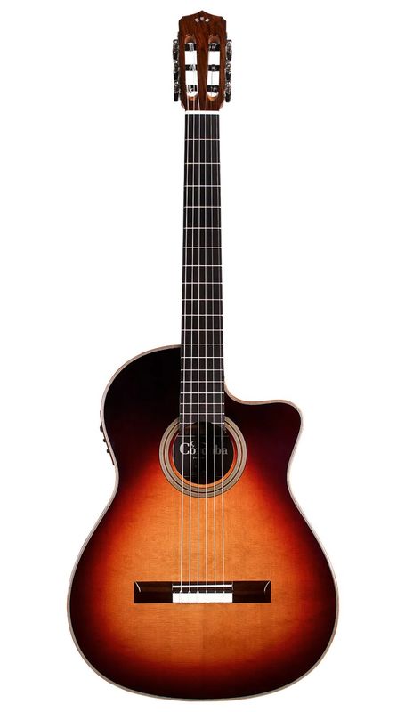 Fusion Orchestra Teardrop Burst - Solid Cedar Top/Indian Rosewood Back/Sides