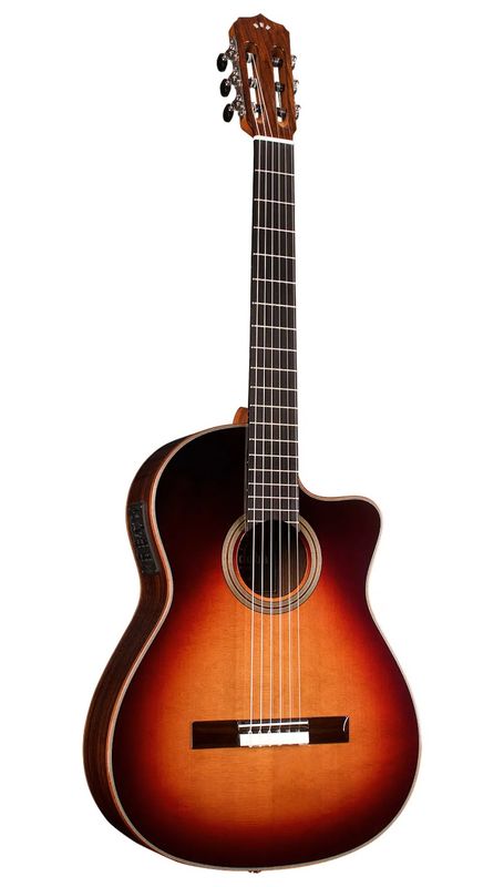 Fusion Orchestra Teardrop Burst - Solid Cedar Top/Indian Rosewood Back/Sides