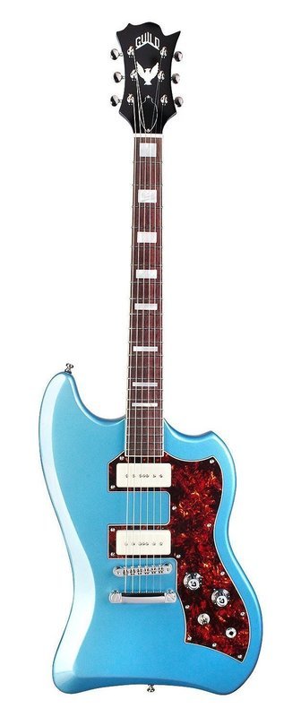 Guild T-Bird ST P90 BLU W/B Bag, Pelham Blue - Electric Guitar Guild T-Bird ST P90 BLU W/B Bag, Pelham Blue - Electric Guitar