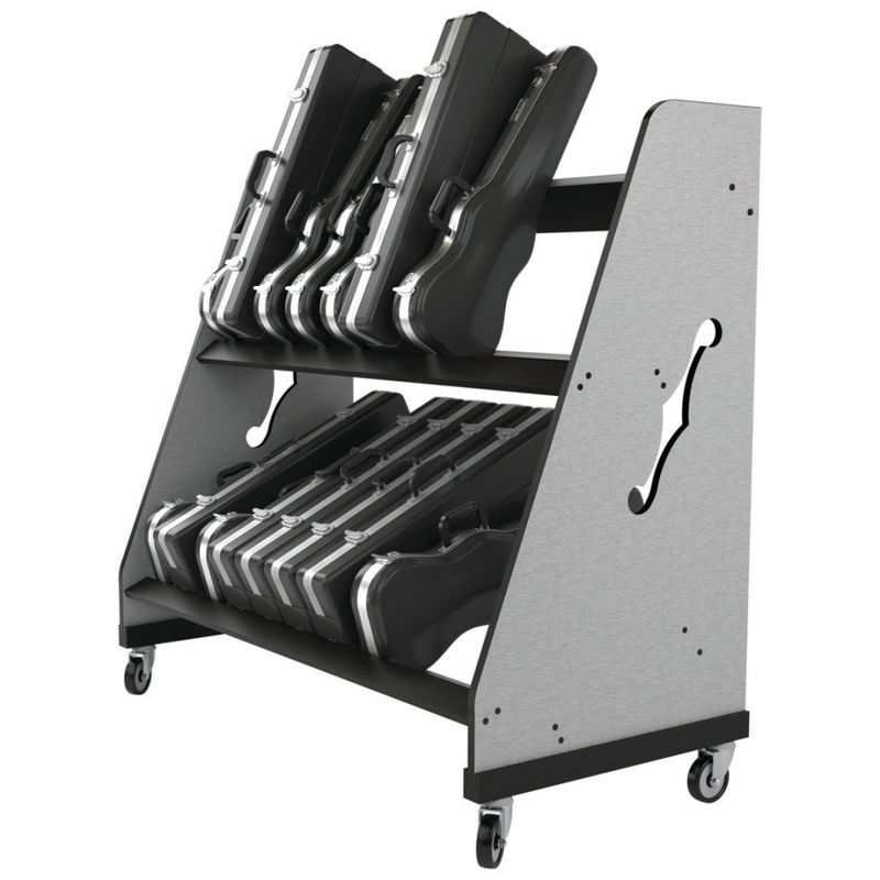 Band Room Violin, Viola and Trumpet Case Shelf Rack Band Room Violin, Viola and Trumpet Case Shelf Rack