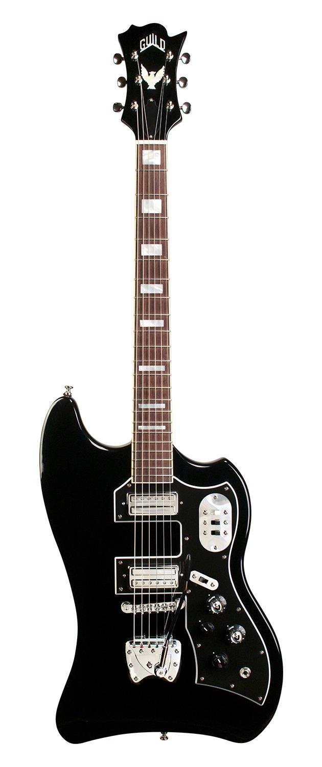 Guild S-200 T-bird - Electric Guitar - Black - Solid Mahogany Body