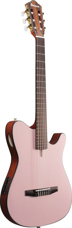 Ibanez FRH10NRGF - Rose Gold Metallic Flat - Thinline Nylon String Acoustic Electric Guitar