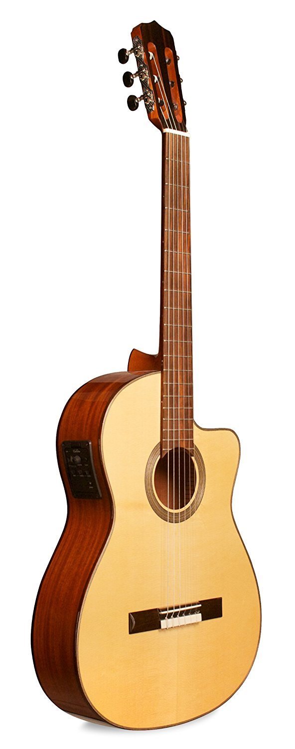 Cordoba Fusion 12 Natural - Solid European Spruce Top - Acoustic Electric  Nylon String Classical Guitar