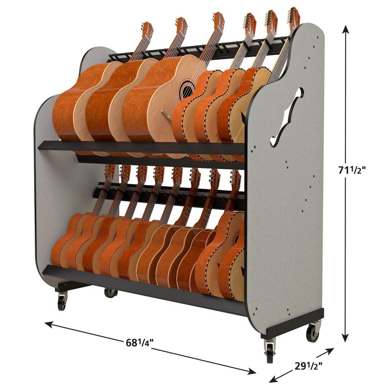 A&S Crafted Products – The Band Room™ Mariachi Instrument Rack for Music Teachers (BRDMCO or BRDMGC)