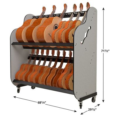 A&S Crafted Products – The Band Room™ Mariachi Instrument Rack for Music Teachers (BRDMCO or BRDMGC)