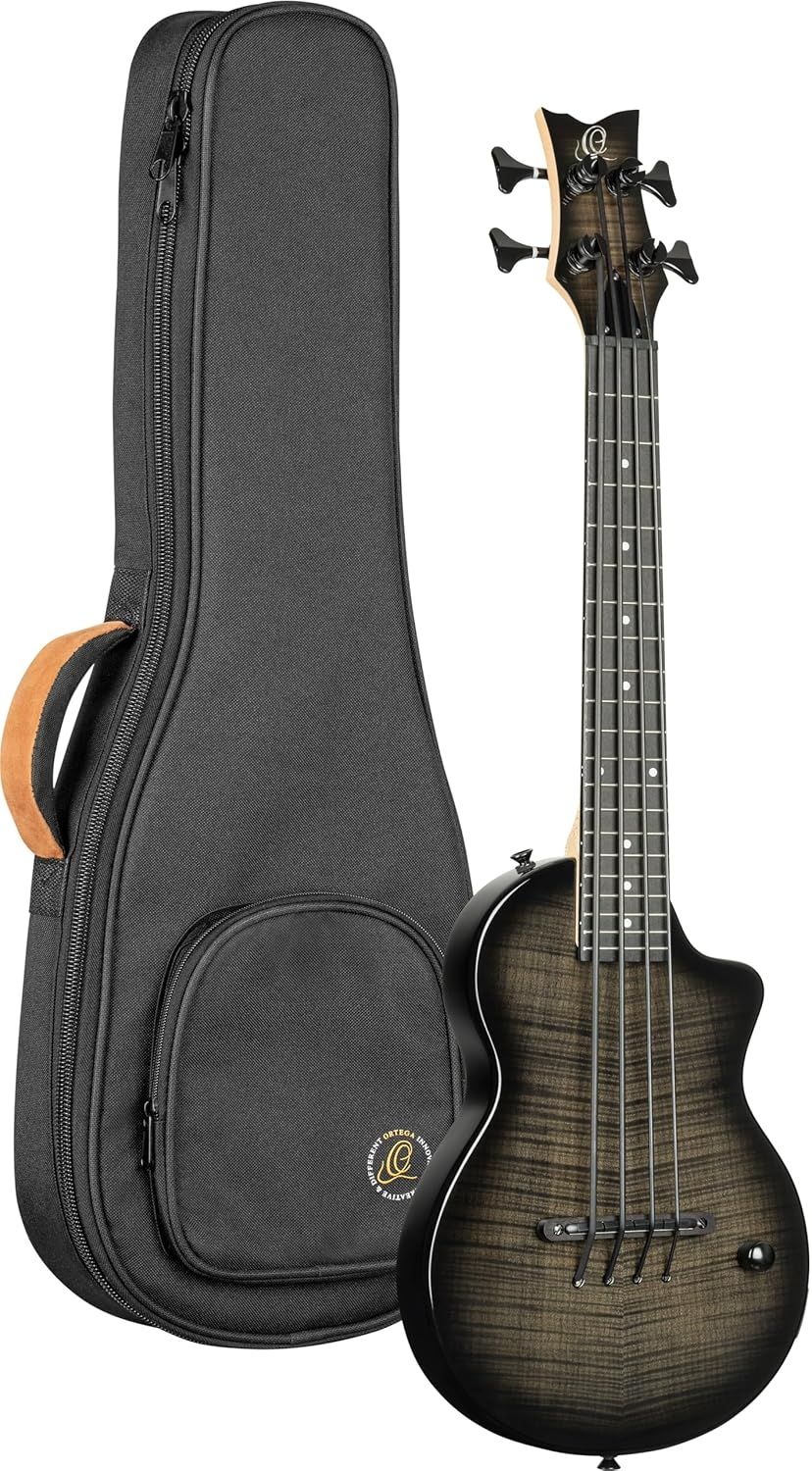 Ortega NEO-BS-TGB Ukulele Bass, Transparent Grey Burst, Neo Gig Bag Ortega NEO-BS-TGB Ukulele Bass, Transparent Grey Burst, Neo Gig Bag