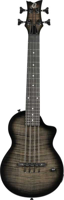 Ortega NEO-BS-TGB Ukulele Bass, Transparent Grey Burst, Neo Gig Bag
