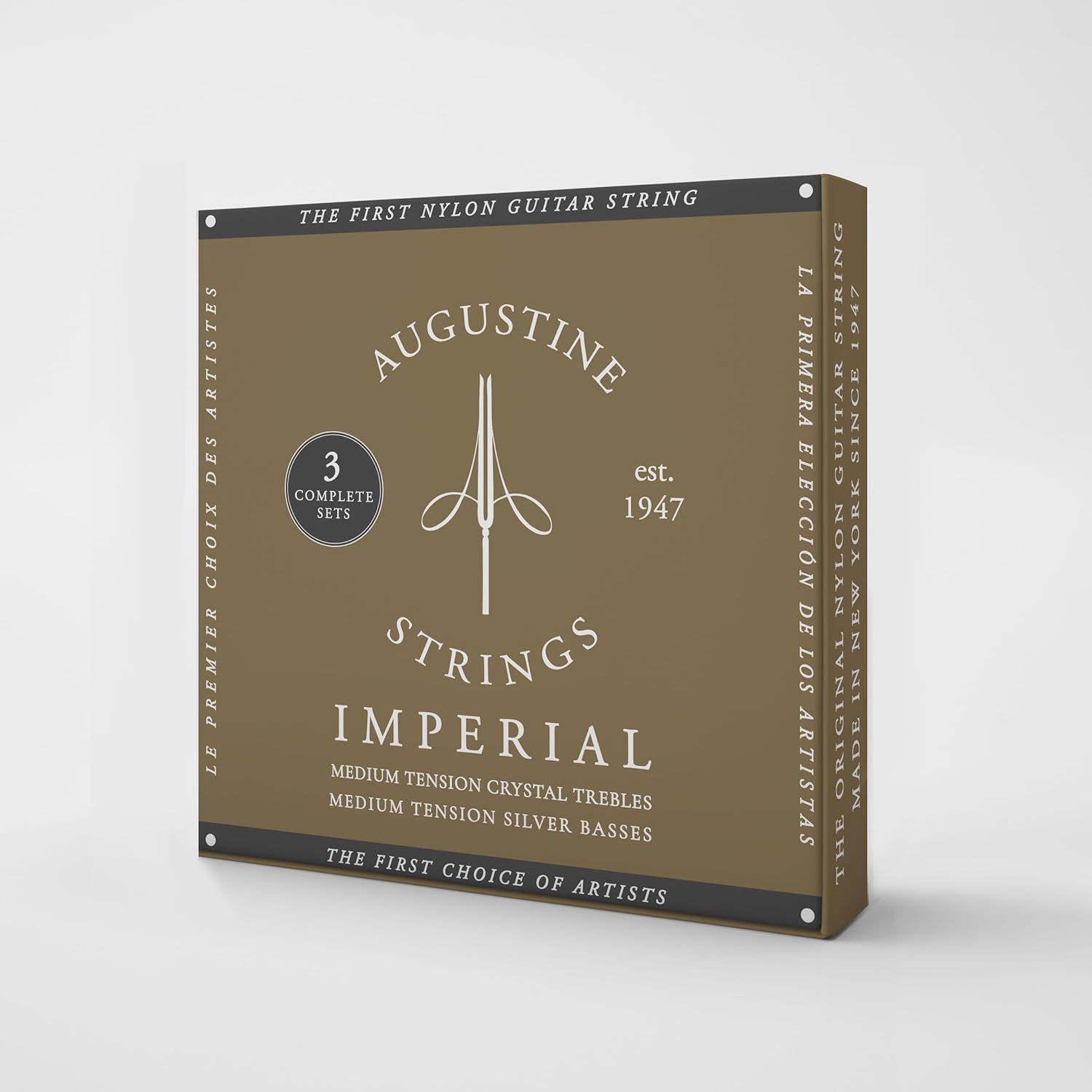 Augustine Imperial Red Medium Tension - Premium Crystal Nylon Classical Guitar Strings 3-Pack Augustine Imperial Red Medium Tension - Premium Crystal Nylon Classical Guitar Strings 3-Pack