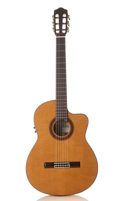 Cordoba C7-CE - Solid Cedar Top Acoustic Electric Classical Guitar - Indian Rosewood Back/Sides with Cordoba Deluxe Gig Bag