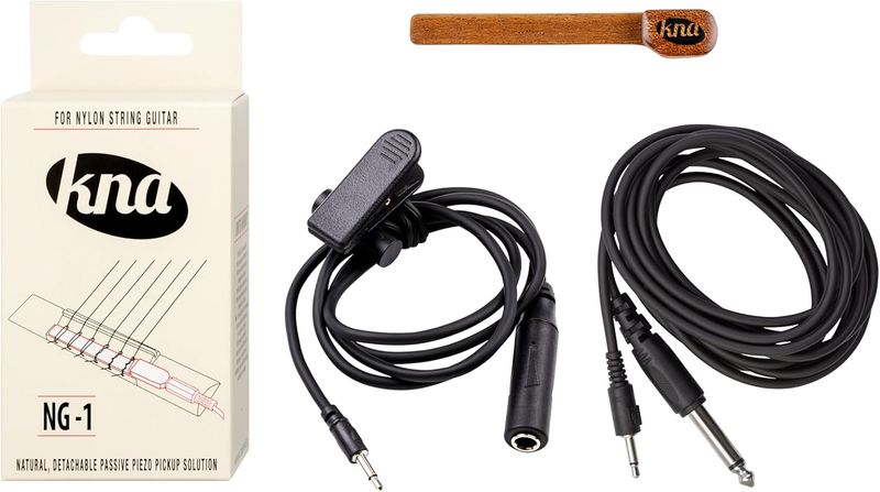 KNA NG-1 Bridge Mounted Piezo Pickup for Classical and Flamenco Guitars