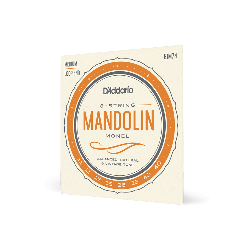 D'Addario Mandolin Monel Set, Medium, 11-40 (EJM74)