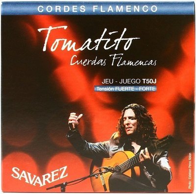 Savarez Tomatito T50J Nylon Flamenco/Classical Guitar Strings, High Tension