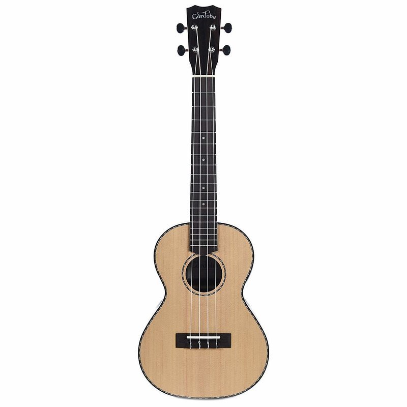 Cordoba 21T Tenor Ukulele - Solid Spruce top, Exotic Striped Ebony back/sides