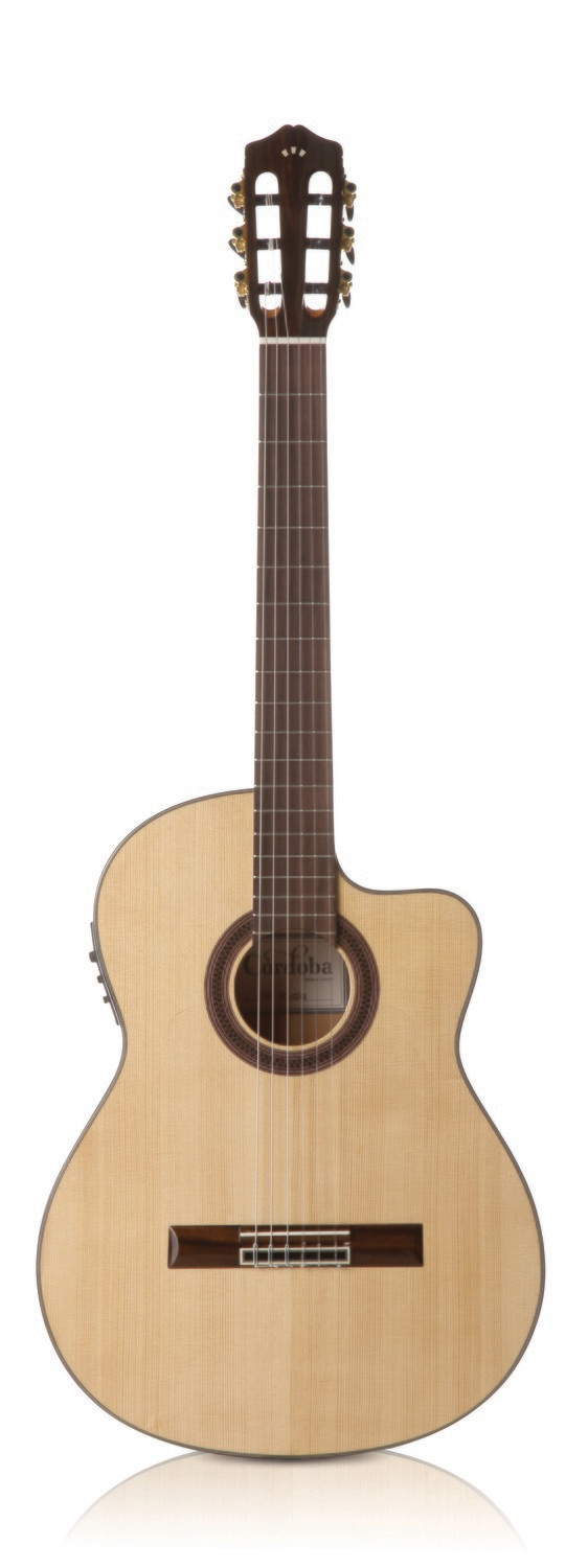 acoustic electric flamenco guitar