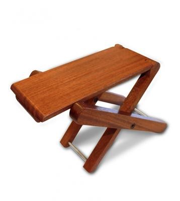 Cordoba Folding Footstool - Solid Mahogany Cordoba Folding Footstool - Solid Mahogany