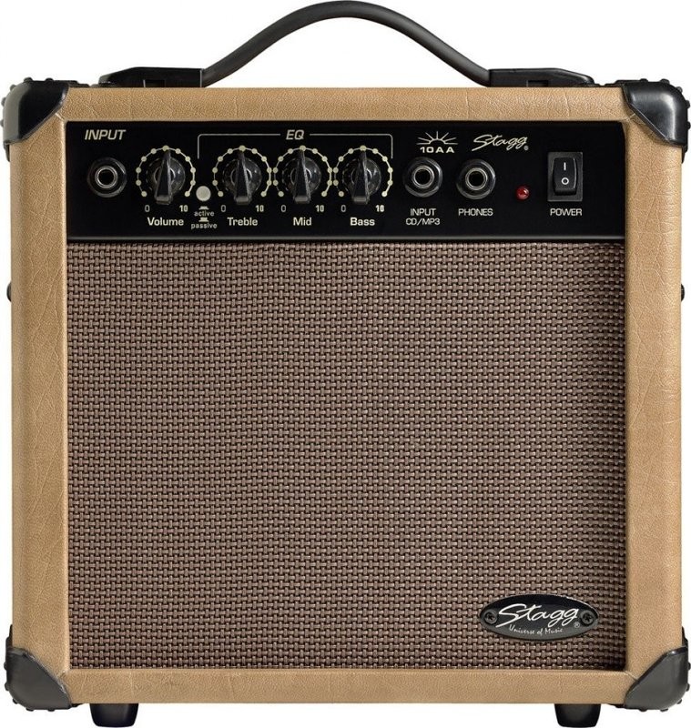 Stagg 10 AA - Made in USA - 10-Watt Acoustic Guitar Amplifier Stagg 10 AA - Made in USA - 10-Watt Acoustic Guitar Amplifier