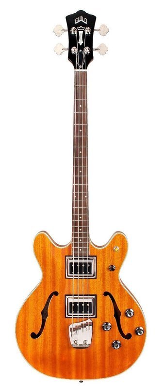Guild Starfire II Bass - Natural - Semi-Hollow Body - Dual Pickup Electric Bass Guitar