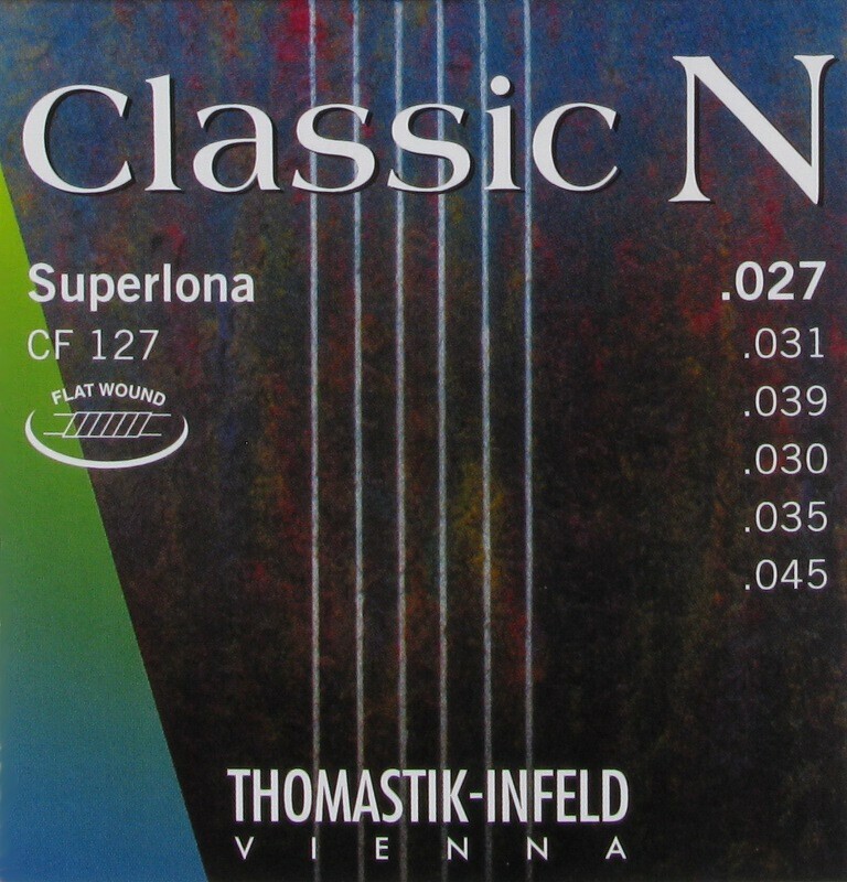 Thomastik-Infeld CF127 Classical Guitar Strings: Classic N Series 6 String Set - Flat Wound Classical Strings