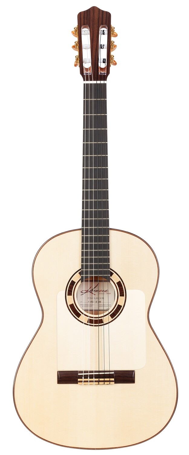 Kremona Rosa Blanca - All solid Wood Flamenco Guitar - Solid European Spruce top, Solid Cypress back/sides - Includes Kremona Hardshell Case