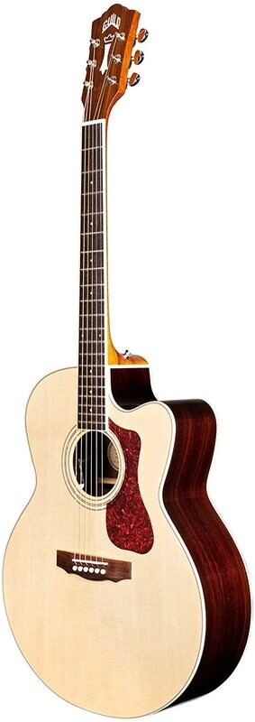 Guild Guitars F-150CE Acoustic Guitar, All Solid Wood, Jumbo, Natural Gloss