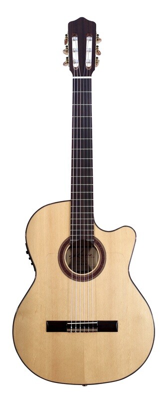 Kremona Rosa Luna - Flamenco Blanca - Acoustic Electric - Solid European Spruce top, Bulgarian Beech back/sides