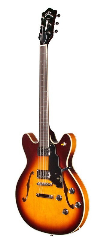 Guild Starfire IV ST - Maple Semi Hollow Body Electric Guitar (Antique Sunburst)