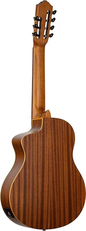Ortega Pro 7 - 7 String Solid Top Acoustic-Electric Nylon Classical Guitar w/Deluxe Gig Bag, Full Size (RCE133-7)
