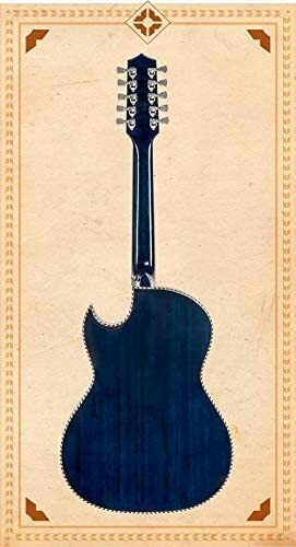 H. Jimenez Bajo Quinto - 7 Steel String Acoustic-Electric Guitar, Transparent Blue (LBQ4ETB)