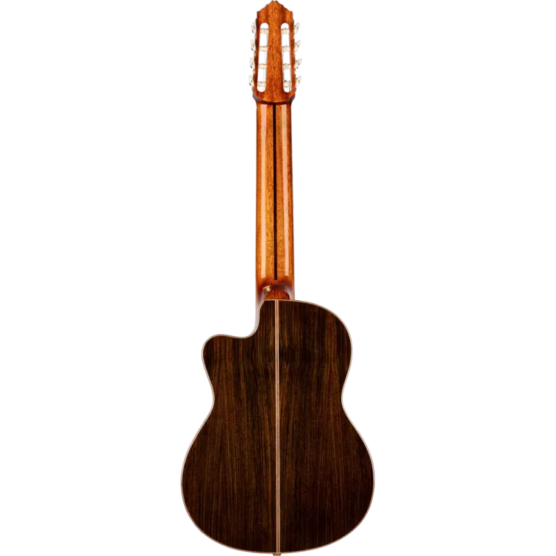 Ortega RCE159RW-8 - 8 String solid Canadian Cedar top/Indian Rosewood back/sides, Acoustic Electric Nylon string guitar with Deluxe Gig Bag