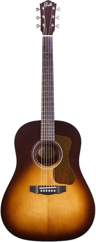 Guild Guitars DS-240 Memoir, Slope Shoulder Acoustic Guitar, Vintage Sunburst, Solid Top