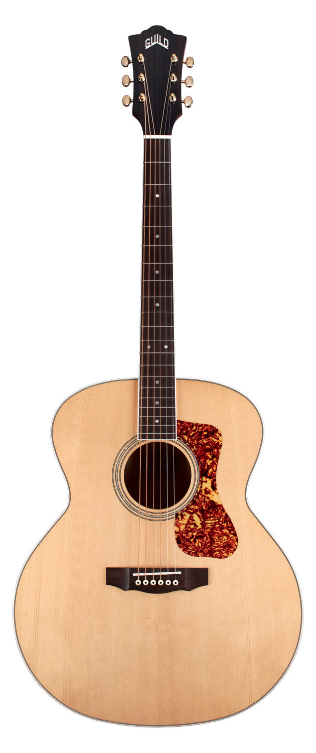 Guild F-250E Deluxe - Natural, Solid Sitka Spruce Top, Flamed Maple Back/Sides