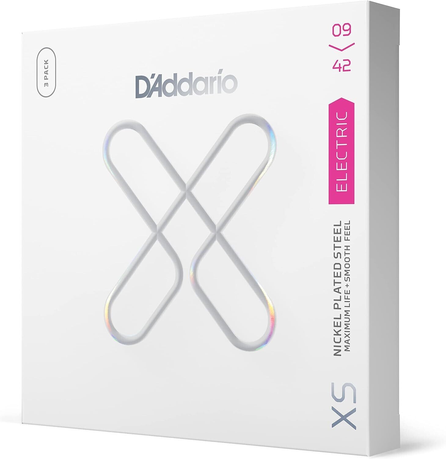D'Addario XS Nickel Coated Electric Guitar Strings - XSE0942-3P - 09-42 Super Light, 3-Pack D'Addario XS Nickel Coated Electric Guitar Strings - XSE0942-3P - 09-42 Super Light, 3-Pack