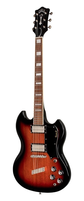 Guild Polara Deluxe Solid Body Electric Guitar - Vintage Sunburst