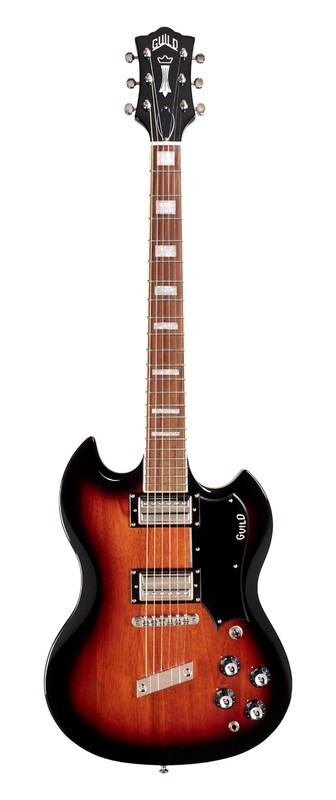 Guild Polara Deluxe Solid Body Electric Guitar - Vintage Sunburst