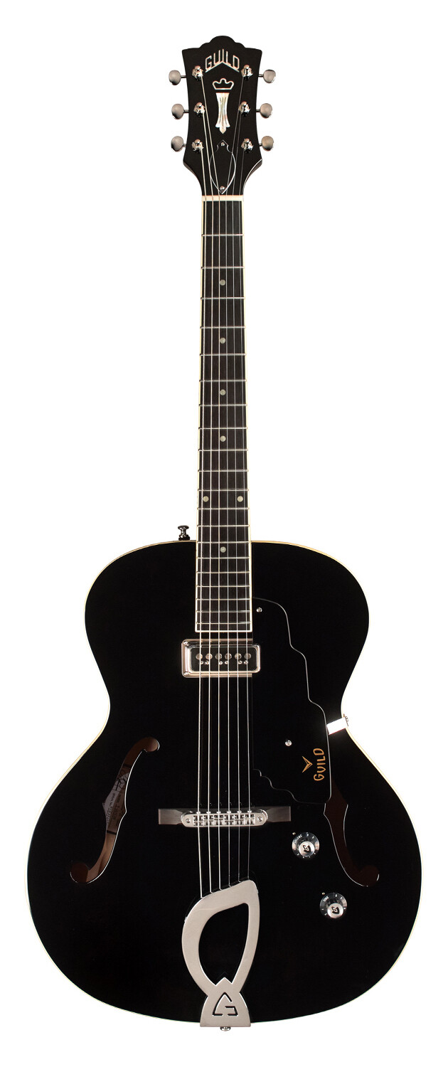 Guild T-50 Slim Dynasonic - Black - Hollow Body Electric Guitar