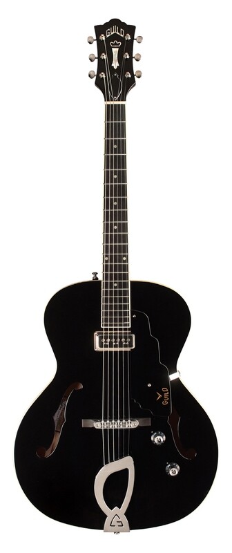 Guild T-50 Slim Dynasonic - Black - Hollow Body Electric Guitar