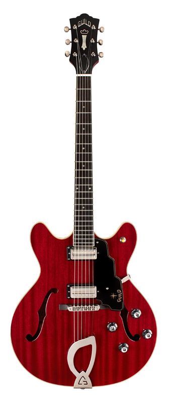 Guild Starfire IV Electric Guitar - Hollow Body - Harp Tail - Cherry Red