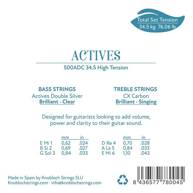Knobloch CX ADC34.5 (500ADC) - High Tension - Carbon Strings