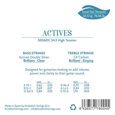 Knobloch CX ADC34.5 (500ADC) - High Tension - Carbon Strings