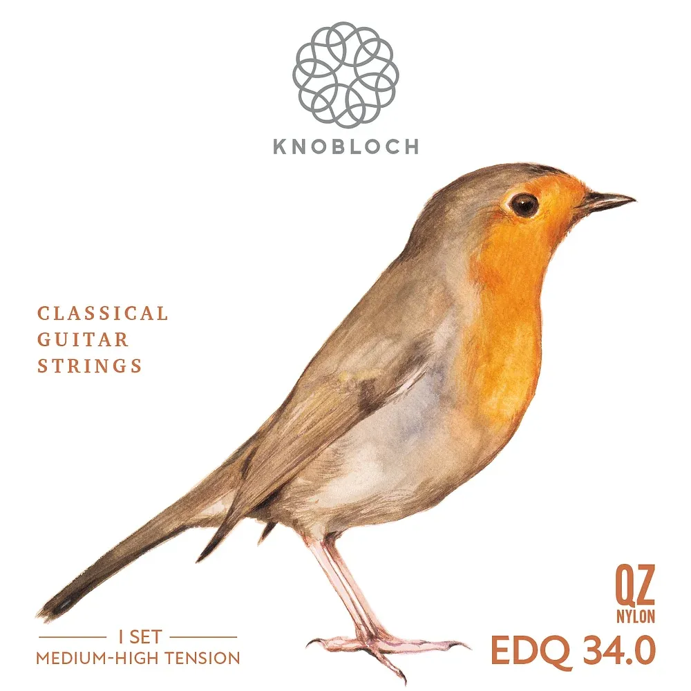 Knobloch Erithacus QZ EDQ 34.0 Medium-High Tension Nylon Classical Guitar Strings Knobloch Erithacus QZ EDQ 34.0 Medium-High Tension Nylon Classical Guitar Strings