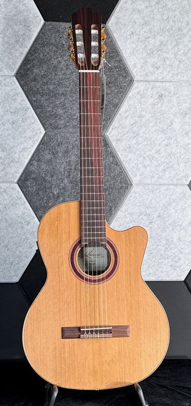 Kremona Performer Series - Rondo R65CWC Cutaway/Electric - Solid Cedar Top - Nylon String Guitar with Deluxe Gig Bag