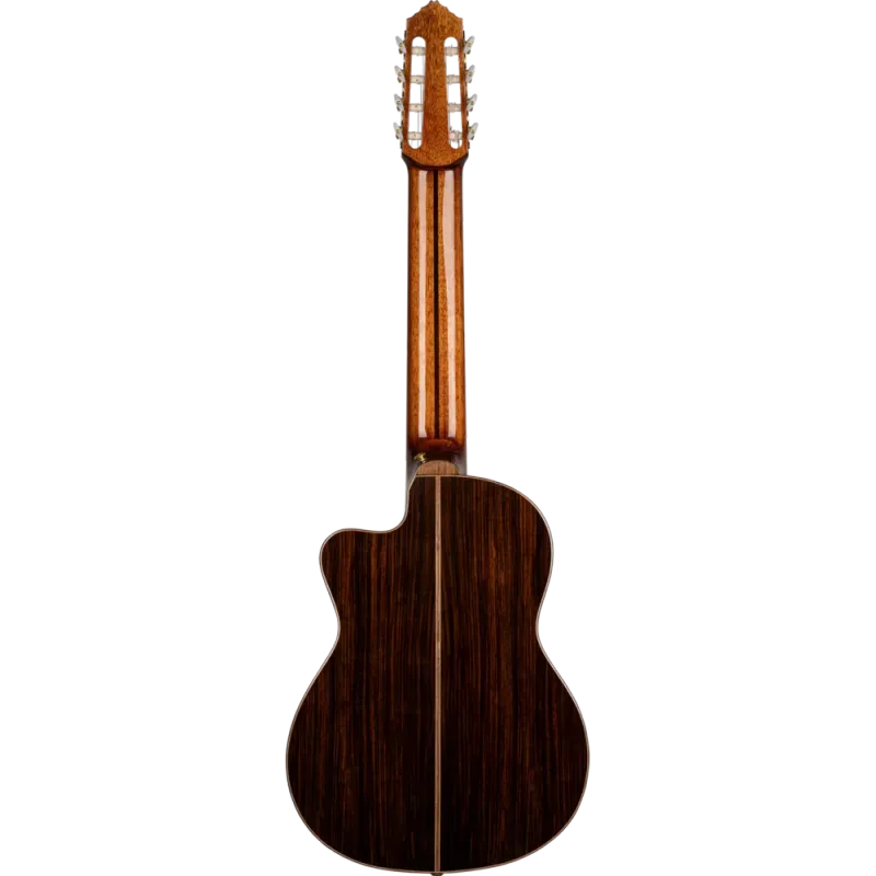 Ortega RCE158RW-8 - 8 String solid Engelman Spruce top/Indian Rosewood back/sides, Acoustic Electric Nylon string guitar with Deluxe Gig Bag