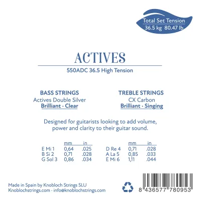 Knobloch CX ADC35.5 (550ADC) - Extra High Tension - Carbon Strings