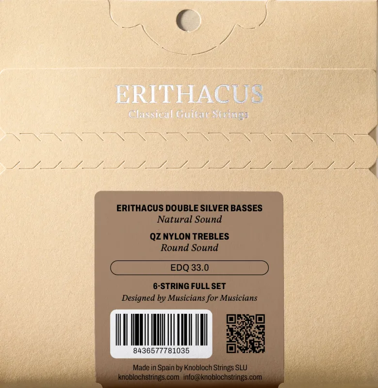 Knobloch Erithacus QZ EDQ 33.0 Low Tension Nylon Classical Guitar Strings
